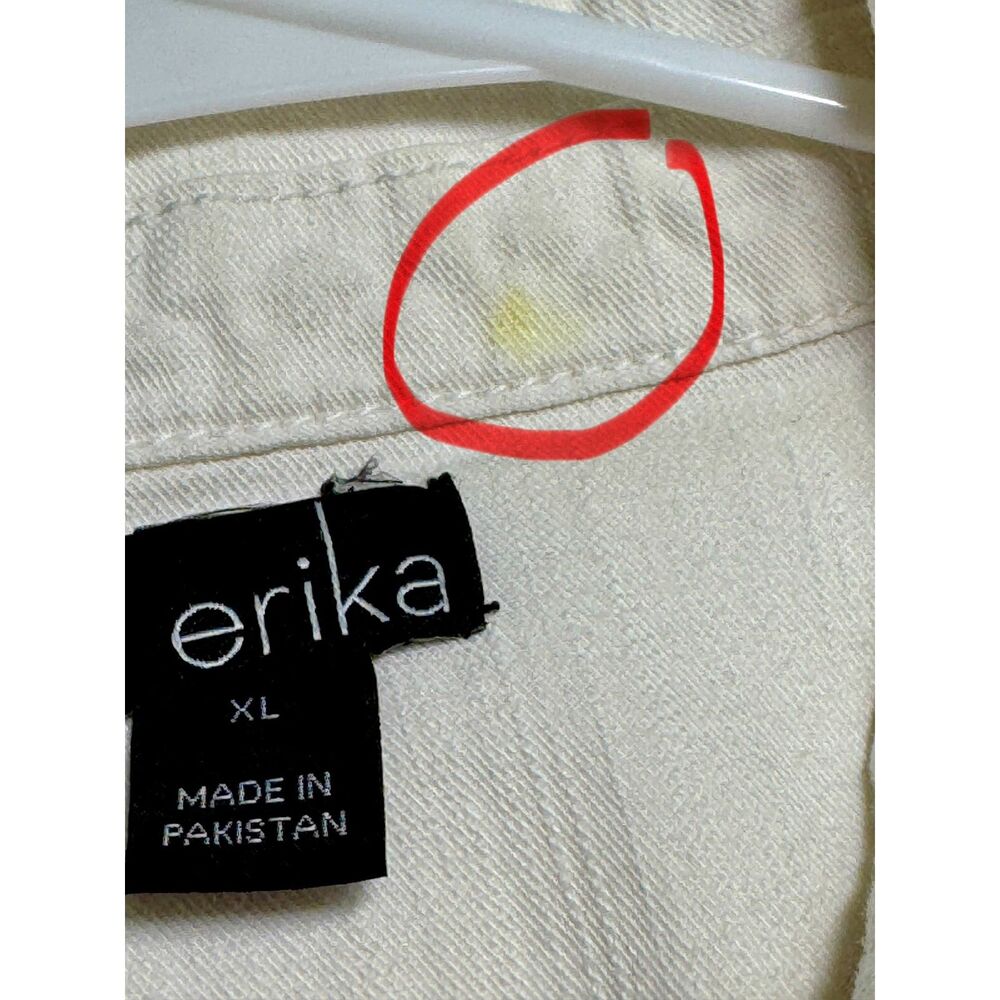 The Erika white stretch denim jean jacket. Perfect Spring/Summer Jacket. - Picture 6 of 7